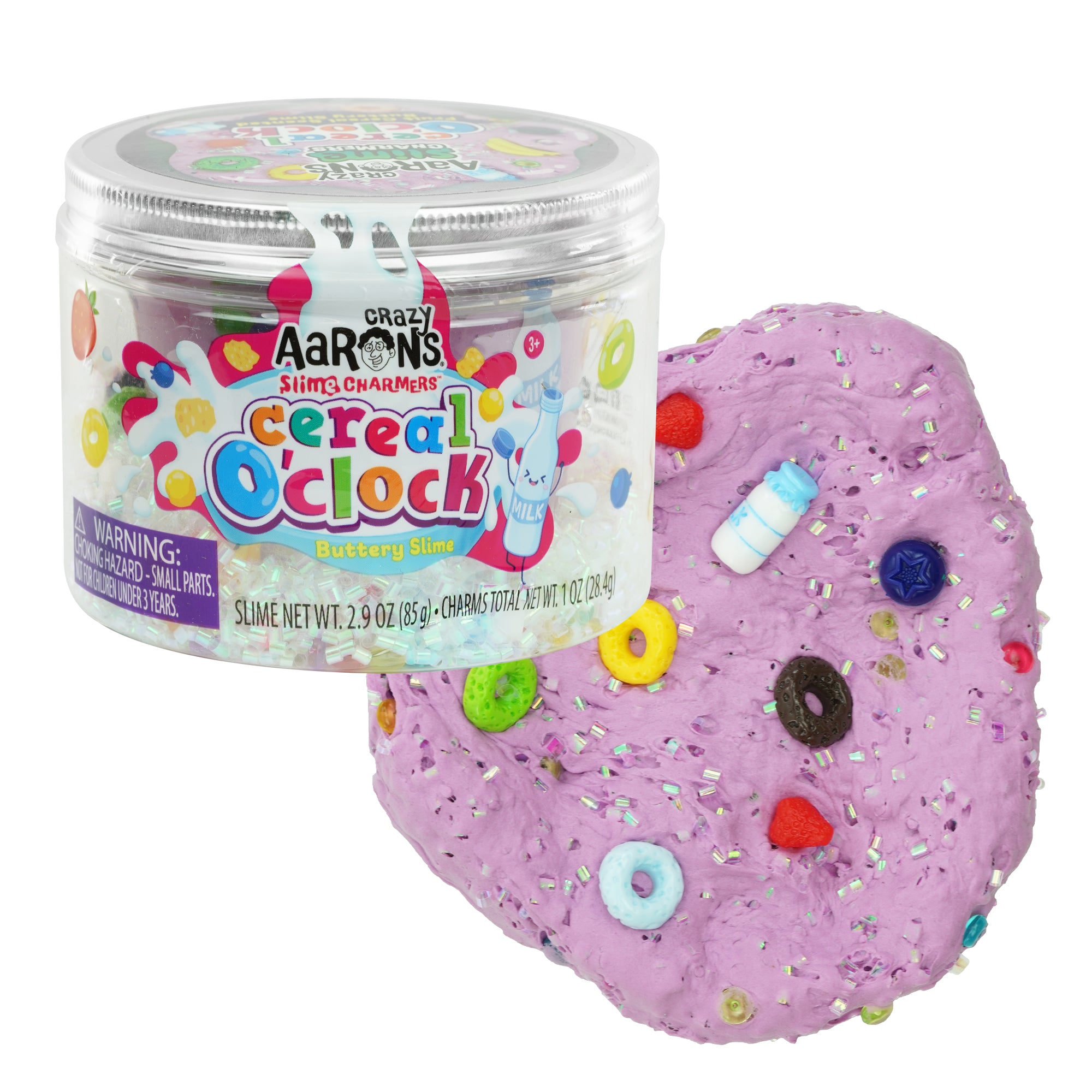 ココアタイム様 0610ー4600ーアミューズメントセット Cereal O' Clock | Buttery Slime | Slime Charmers™ – Crazy Aaron's