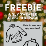 FREEBIE: Color Your Own Ugly Sweater
