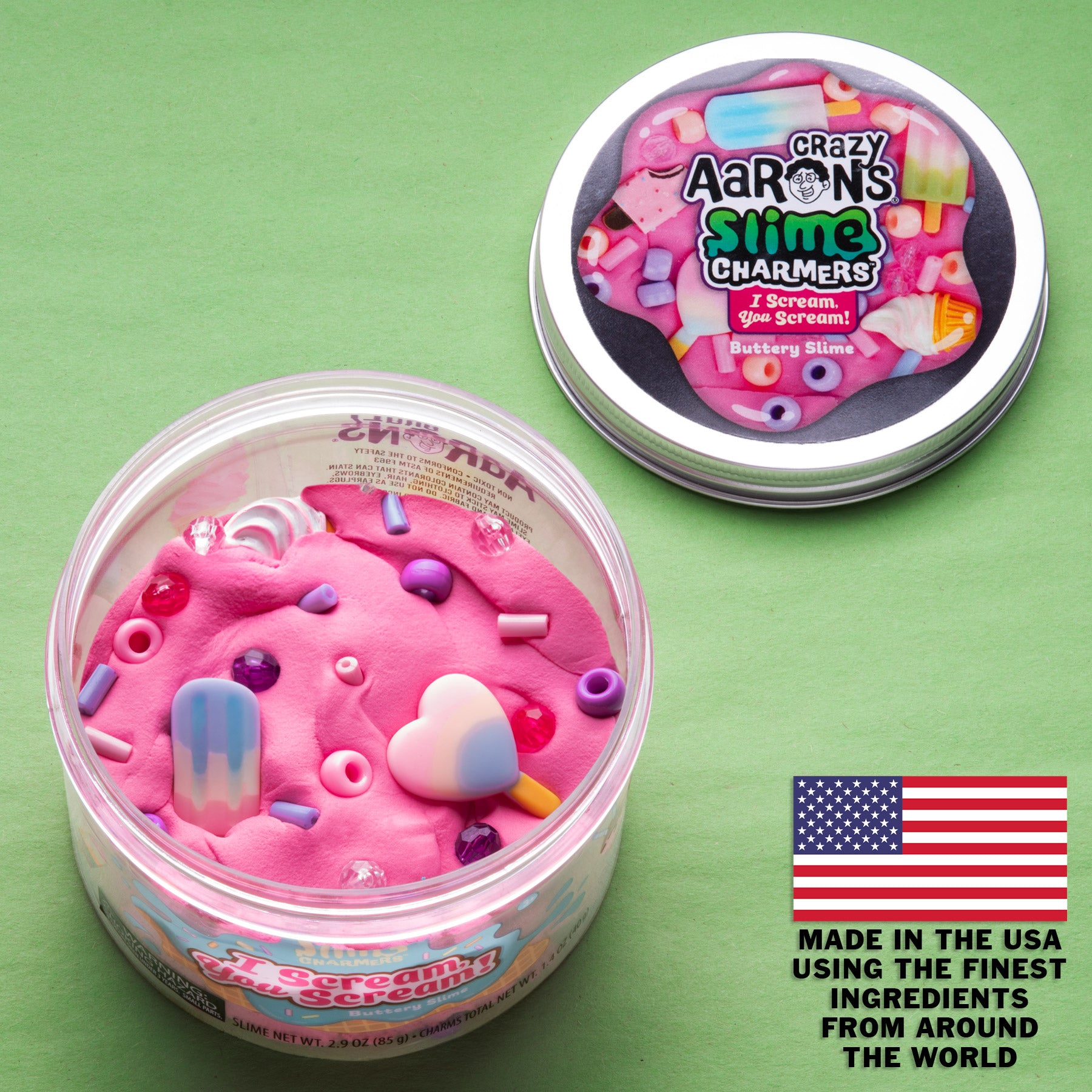 I Scream You Scream | Buttery Slime | Slime Charmers™ – Crazy Aaron's