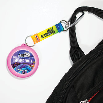 Bag Clip |  Pink W/Rainbow Strap