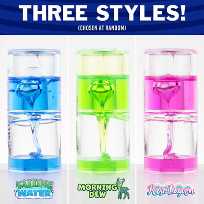 Wonder Falls Mini Sensory Motion Tubes (Falling Water, Morning Dew, Rose Lagoon)