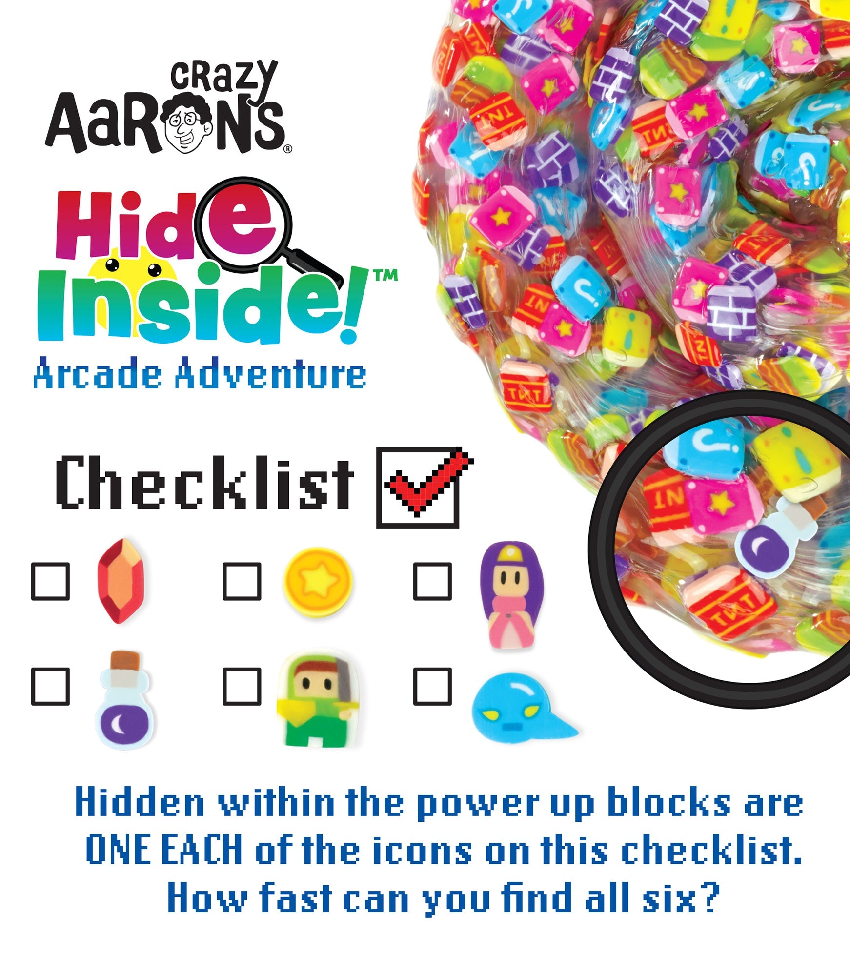 Arcade Adventure | Hide Inside!® – Crazy Aaron's